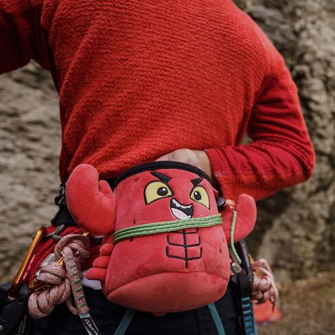 YYVertical | Chalkbag Dinosaur for Rock Climbing (Blue Triceratop) in Saudi Arabia