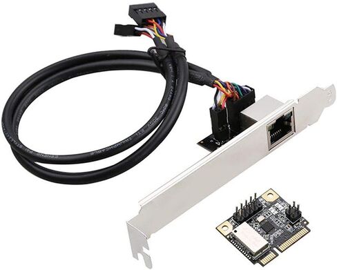 New 1 Port PCIe Network Card with Realtek RTL8111H Chip M.2 B-Key M-Key to RJ45 Ethernet 1000Mbps Adapter/Mini PCIE Gigabit Network Adapter Card 10/100/1000M (M.2 to RJ45) in Kuwait
