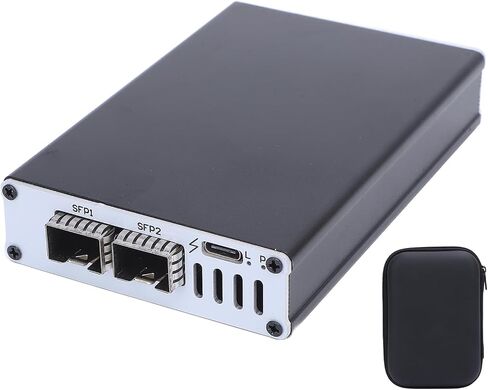 Zunate for Thunderbolt 3 25G Ethernet Adapter, for Thunderbolt 3 to RJ45 Network Adapter, for High Speed Network Connections, Compatible with Thunderbolt 3 4 5 USB4 (Dual Port) in Kuwait