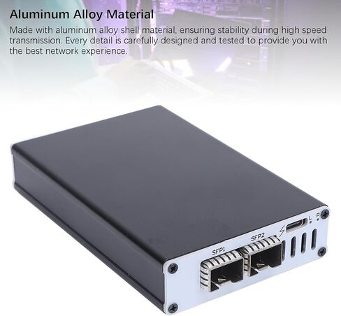 Zunate for Thunderbolt 3 25G Ethernet Adapter, for Thunderbolt 3 to RJ45 Network Adapter, for High Speed Network Connections, Compatible with Thunderbolt 3 4 5 USB4 (Dual Port) in Kuwait