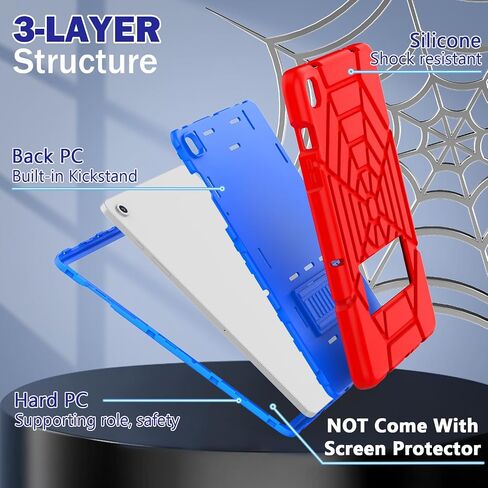 Grifobes for Samsung Galaxy Tab A9 Plus 11 Inch 2023 Cases, for New Samsung Tablet A9+ 11" Heavy Duty Shockproof Cover with Kickstand for Kids Boys Children, Red Blue in Kuwait