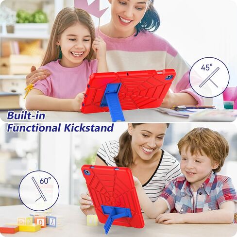 Grifobes for Samsung Galaxy Tab A9 Plus 11 Inch 2023 Cases, for New Samsung Tablet A9+ 11" Heavy Duty Shockproof Cover with Kickstand for Kids Boys Children, Red Blue in Kuwait