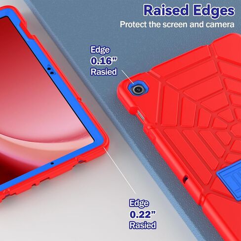 Grifobes for Samsung Galaxy Tab A9 Plus 11 Inch 2023 Cases, for New Samsung Tablet A9+ 11" Heavy Duty Shockproof Cover with Kickstand for Kids Boys Children, Red Blue in Kuwait