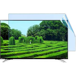 Wzglod Matte Anti-Glare TV Screen Protector 32-75 Inch Anti Blue Light/Anti-Reflective LCD Display Protector Film, Easy and Bubble Free Installation