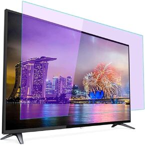 Wzglod Anti Glare Screen Protector for 32-75 Inch TV Monitor - Matte Film Filter Out Blue Light, Anti-Scratch Protector Film for LCD, LED, OLED & QLED 4K HDTV