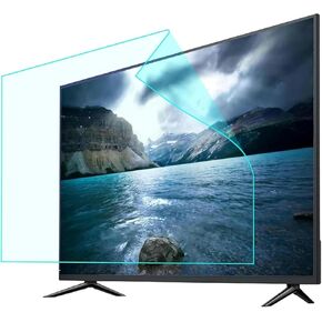 Wzglod 32-75 Inch Matte TV Anti-Glare Film, TV Screen Protector, Anti Blue Light, No Bubble, Anti-Scratch Injury, Relieve Computer Eye Strain