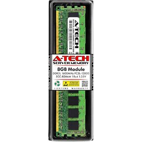 A-Tech 8GB RAM Replacement for Samsung M393B1G70BH0-YK0 | DDR3/DDR3L 1600MHz PC3L-12800R 1Rx4 1.35V ECC RDIMM Registered 240-Pin DIMM Memory Module