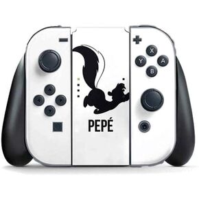 Skinit Decal Gaming Skin Compatible with Nintendo Switch (2017-2021) Joy-Con Controller - Officially Licensed Looney Tunes Pepe Le Pew Identity Design