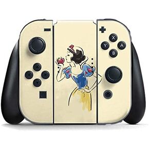 Skinit Decal Gaming Skin Compatible with Nintendo Switch (2017-2021) Joy-Con Controller - Officially Licensed Disney Snow White Classic Cover Design
