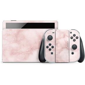 ألعاب Skinit Scenit Maming متوفرة مع Nintendo Switch OLED (2021) - تصميم وردي رخامي