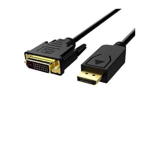 Gold Plated DP to DVI HDMI Cable Adapter HD 1080P for Computer PC HDTV Projector M>oni>tor Display Port Converter(1.8m DP to VGA)