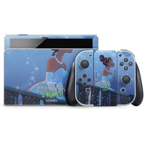Skinit Decal Gaming Skin Compatible with Nintendo Switch OLED (2021) - Officially Licensed Disney Princess and The Frog Tiana‚Äôs Wish Design