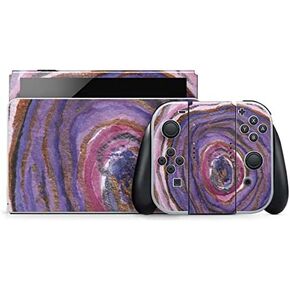 Skinit Decal Gaming Skin Compatible with Nintendo Switch OLED (2021) - Orange Watercolor Geode Design