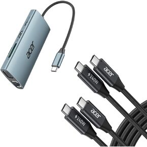 Acer USB C Hub مع Acer 240W USB C Cable