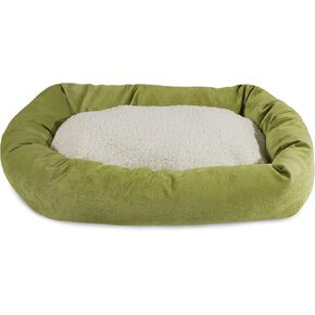 32 inch Azure Villa Collection Sherpa Bagel Dog Bed