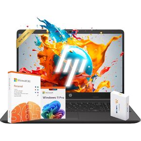 HP 15 Laptop for Home or Work, Windows 11 Pro with Microsoft Office 365, 15.6" FHD LED Display, 16GB RAM, 1TB SSD, Copilot AI-Ready, AMD Powerful Processor, Ethernet Port, SD Card Reader, WOWPC USB