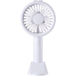 USB Electric Fan Creative Contlull Pocket Fan Handheld Table Lamp Off Dofk حامل الهاتف (اللون: أبيض) (اللون: وردي) (أبيض)