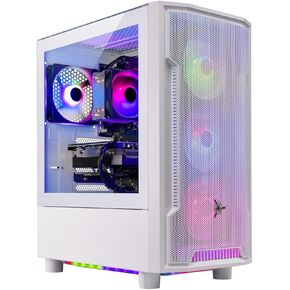 Skytech Archangel Gaming PC Desktop, Ryzen 7 7700 3.8 GHz (5.3GHz Turbo), AMD RX 9060 XT 16GB, 1TB Gen4 NVMe SSD, 32GB DDR5 RAM 5200 RGB, 650W Gold PSU, Wi-Fi, Win 11