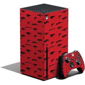 MightySkins Skin Compatible with Xbox Series X Bundle - Guns | Protective, Durable, and Unique Vinyl Decal wrap Cover | Easy to Apply, Remove, and Change Styles | Made in The USA