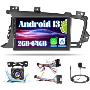2+64G سيارات سيارة لسيا أوبتيا K5 2011-2013 Android 13 Carplay Radio Touch Screen 9 '' متوافقة مع Android Auto AHD Camera Bluetooth GPS WiFi FM RDS