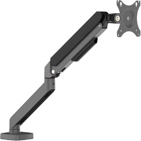 Adjustable Aluminum Alloy Single arm deep Space Gray Gas Spring Monitor Stand 13 to 30 inches