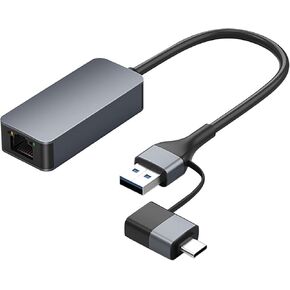 USB C to Ethernet Adapter 2.5G Replaces Type C USB 3.0 to ETHERNET Network Port