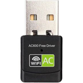 WiFi Amplifier Driver USB WiFi Adapter 600Mbps Wi Fi 5ghz Antenna Ethernet PC Wi-Fi LAN AC Receiver (Color : As Shown Size : One Size)