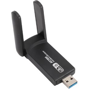 USB WiFi 6 Adapter for Desktop PC, 1800Mbps 5G/2.4G USB 3.0 Wireless Network Adapter, Portable Wireless Network Dongle for Windows10/11, Plug and Play