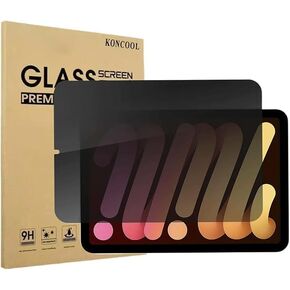 1 Pack Privacy Screen Protector for iPad Mini 8.3 Inch [Mini 7 A17 Pro 7th Gen 2024 & Mini 6th Gen 2021 Release] Tempered Glass 2.5D Edge, iPad Mini 7 &Mini 6,Case Friendly