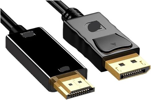 DP المطلي بالذهب إلى DVI HDMI Cable Adapter HD 1080p للكمبيوتر PC HDTV Projector M> ONI> TOR Display Port Converter (1.8m DP to VGA) in Kuwait