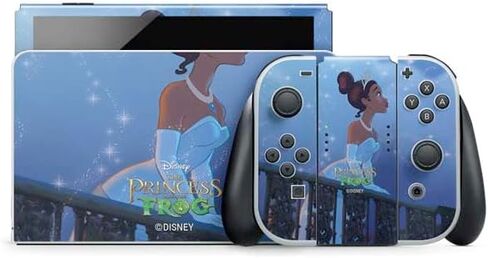 ألعاب Skinit Scenit Gaming متوفرة مع Nintendo Switch OLED (2021) - Princess Disney Princess و Frog Tianaâ Wish Design in Kuwait