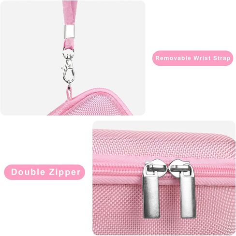 Canboc Carrying Case for FUJIFILM X Half Premium Compact Camera, FUJIFILM X-HF1 Digital Camera Bag, Mesh Pocket fits USB Cable, Pink (Case Only) in Saudi Arabia
