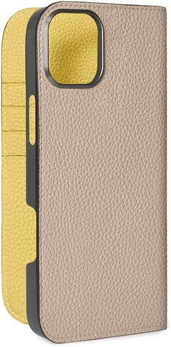 BONAVENTURA】(for iPhone16Pro Diary iPhone Case [Greige x Yellow ] BODT16P-GGYE in Kuwait
