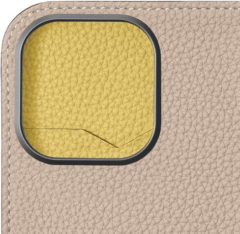 BONAVENTURA】(for iPhone16Pro Diary iPhone Case [Greige x Yellow ] BODT16P-GGYE in Kuwait