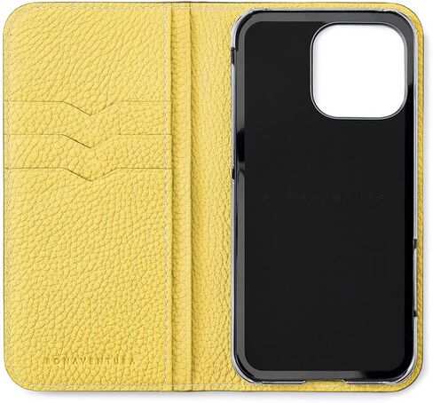BONAVENTURA】(for iPhone16Pro Diary iPhone Case [Greige x Yellow ] BODT16P-GGYE in Kuwait