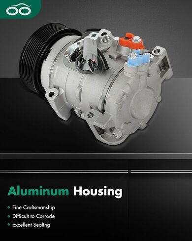 SCITOO CO 29109C ضاغط التيار المتردد مع قابض لكزس GX460 4.6L لكزس LX570 5.7L لتويوتا لاند كروزر 5.7L لتويوتا سيكويا 4.6L 4.7L 5.7L 2008-2021 in Saudi Arabia