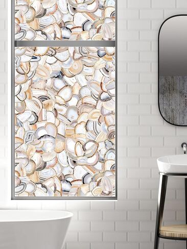 ارت اسكيب غشاء نافذة من العقيق مقاس 61 × 92 سم، بيج داكن in Kuwait