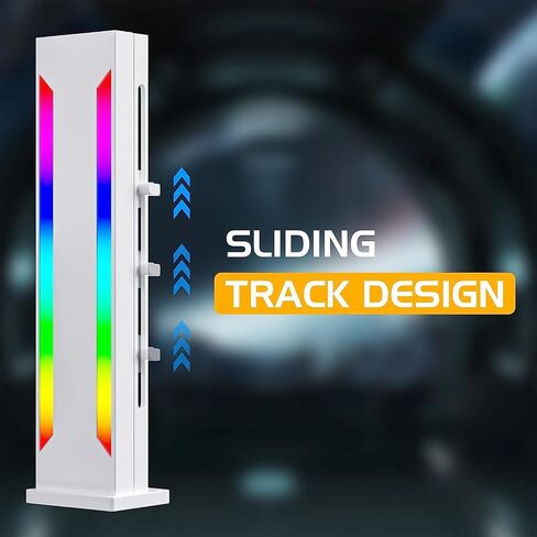 DS White RGB Graphics Card GPU Support Bracket, Single Slot Cards, Support Video Card Holder Bracket with 5V 3PIN ARGB LED, Anodized Aerospace Aluminum (H Series) in Kuwait