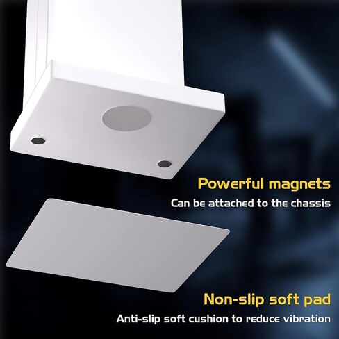 DS White RGB Graphics Card GPU Support Bracket, Single Slot Cards, Support Video Card Holder Bracket with 5V 3PIN ARGB LED, Anodized Aerospace Aluminum (H Series) in Kuwait