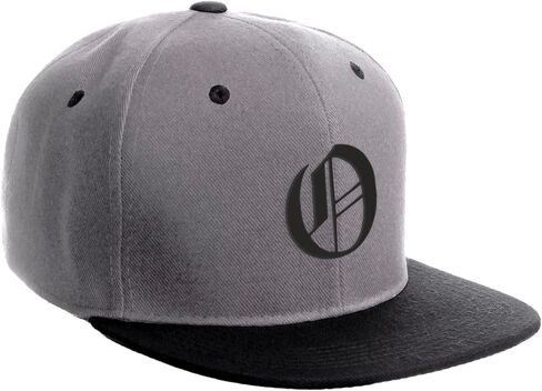 Daxton Classic Snapback Hat Old English Black Font Alphabet A to Z Flat Bill Visor Cap in Kuwait