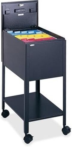Safco Standard Mobile Tub File with Lock, Letter Size Gray in Saudi Arabia