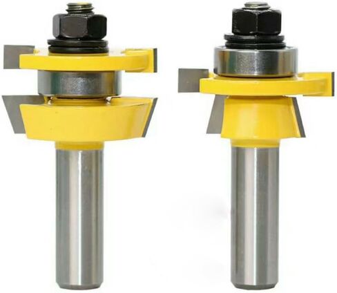 TOEVER 3PCS مجموعة بت التوجيه، 1/4 بوصة عرقوب أثارت لوحة باب مجلس الوزراء صنع بت التوجيه، السكك الحديدية Ogee ومجموعة بت التوجيه Stile للأعمال الخشبية، محامل بت التوجيه الخشب CNC، باب ونافذة النجارة in Saudi Arabia