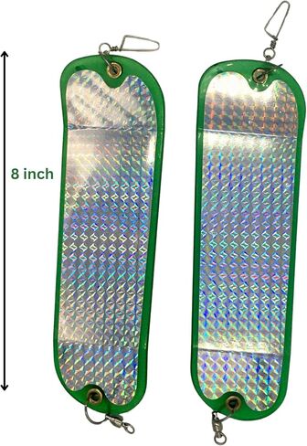 Kokanee Salmon Finished Teardrop Flashers – Durable Chrome Plated Steel Fishing Flashers for Salmon & Trout Trolling – Vibrant Color & Design Variety – 2 Pack Options in Saudi Arabia