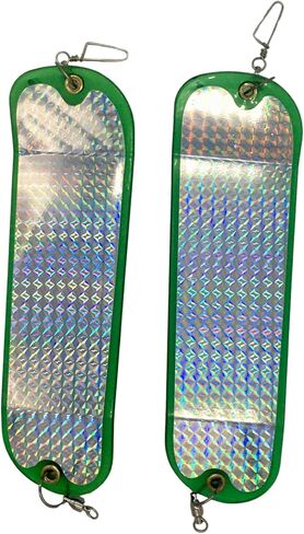 Kokanee Salmon Finished Teardrop Flashers – Durable Chrome Plated Steel Fishing Flashers for Salmon & Trout Trolling – Vibrant Color & Design Variety – 2 Pack Options in Saudi Arabia
