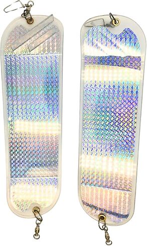 Kokanee Salmon Finished Teardrop Flashers – Durable Chrome Plated Steel Fishing Flashers for Salmon & Trout Trolling – Vibrant Color & Design Variety – 2 Pack Options in Saudi Arabia