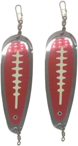 Kokanee Salmon Finished Teardrop Flashers – Durable Chrome Plated Steel Fishing Flashers for Salmon & Trout Trolling – Vibrant Color & Design Variety – 2 Pack Options in Saudi Arabia