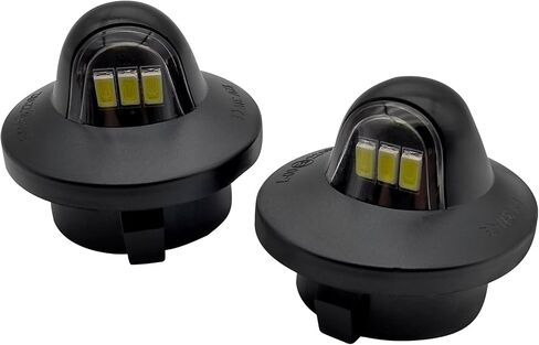 مجموعة مصابيح LED للوحة الترخيص متوافقة مع Ford F150 2015-2020، Raptor 2017-2020، عدسات دخانية 6500K أبيض in Saudi Arabia