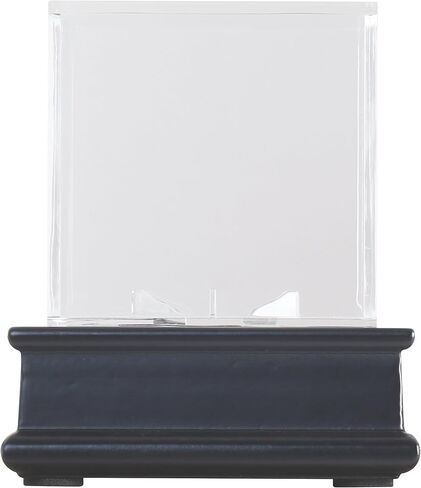 DisplayGifts Baseball Display Case Wooden Stand Lacrosse Ball Holder- Pro Graded UV Protection Cube for a Home Run or Autographed Ball, Black Stand in Saudi Arabia