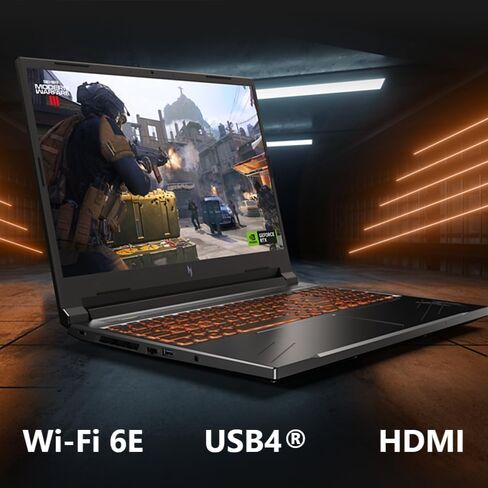 acer Nitro V16 Gaming Laptop, 8-Core AMD Ryzen 7 8845HS Up to 5.10 GHz, 16" WUXGA 165Hz, GeForce RTX 4060, 64 GB DDR5 RAM, 1 TB SSD, Wi-Fi 6E, Backlit Keyboard, MS Office Lifetime & Win11 Pro in Saudi Arabia
