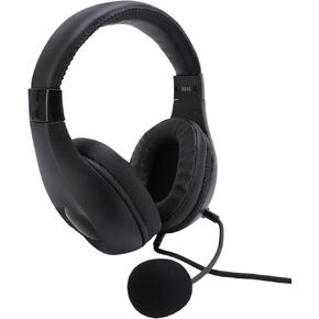 CCYLEZ USB Student Exam Headphones with Rotating Microphone - Noise Cancelling Headset for Listening/Speaking Tests, Adjustable Headband, for Language Lab and Online Learning